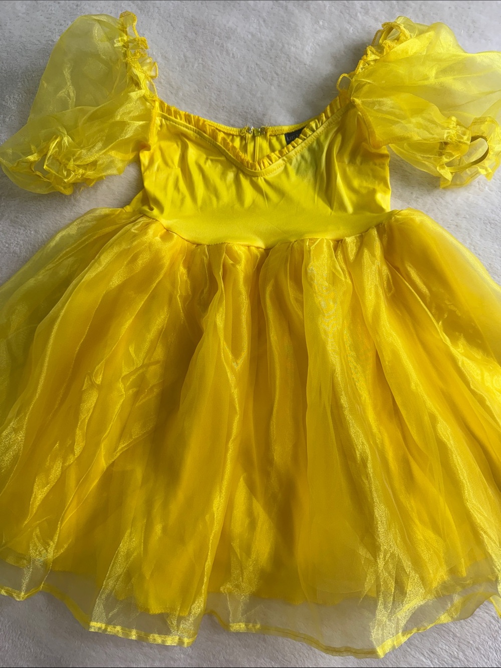 Leg Avenue Yellow Organza Babydoll Dress Small/P Fairy Halloween Costume NIP - Picture 3 of 9